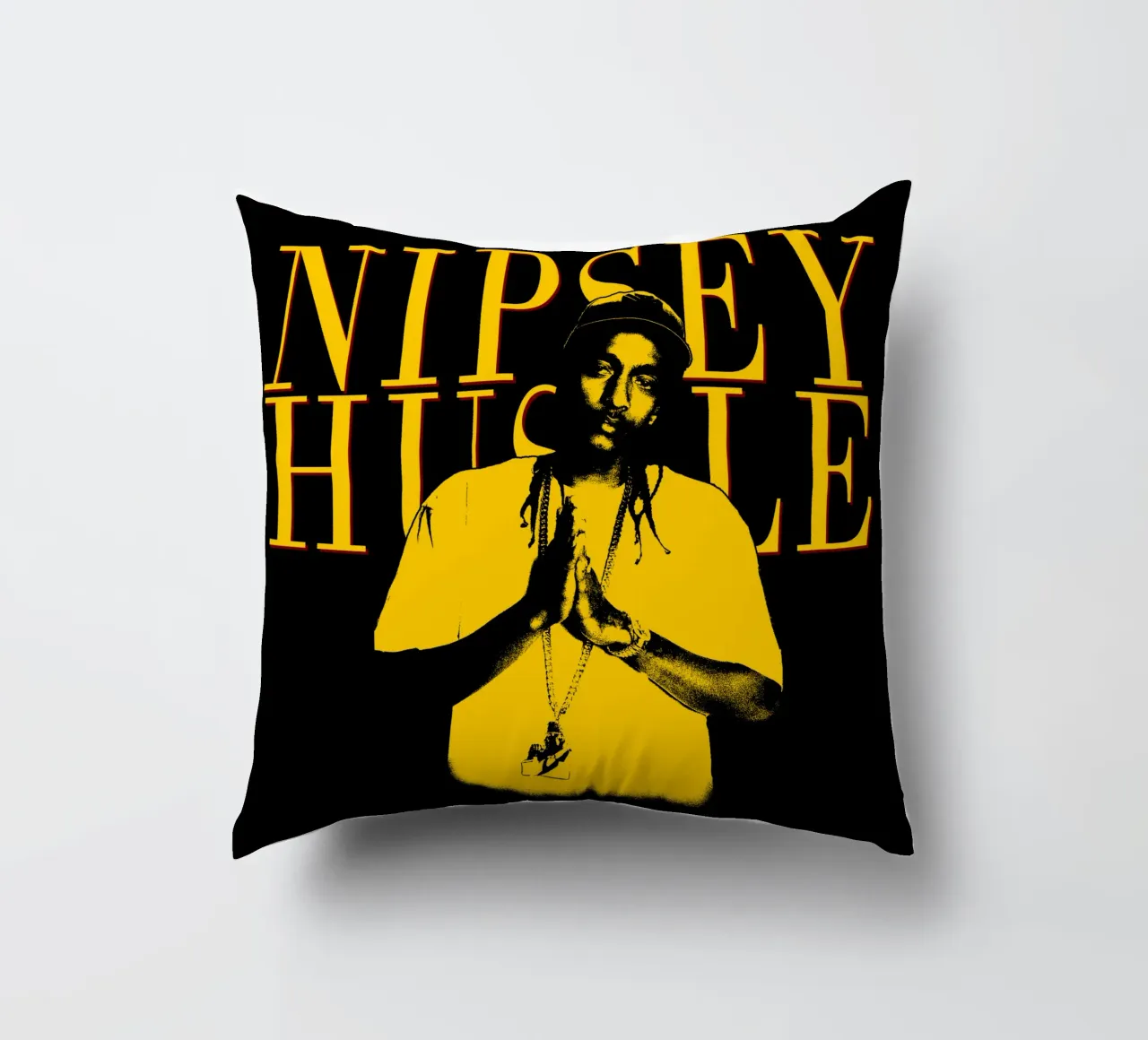 Stile Silhouette Nipsey Hussle Hip hop cuscino da mannys_artt