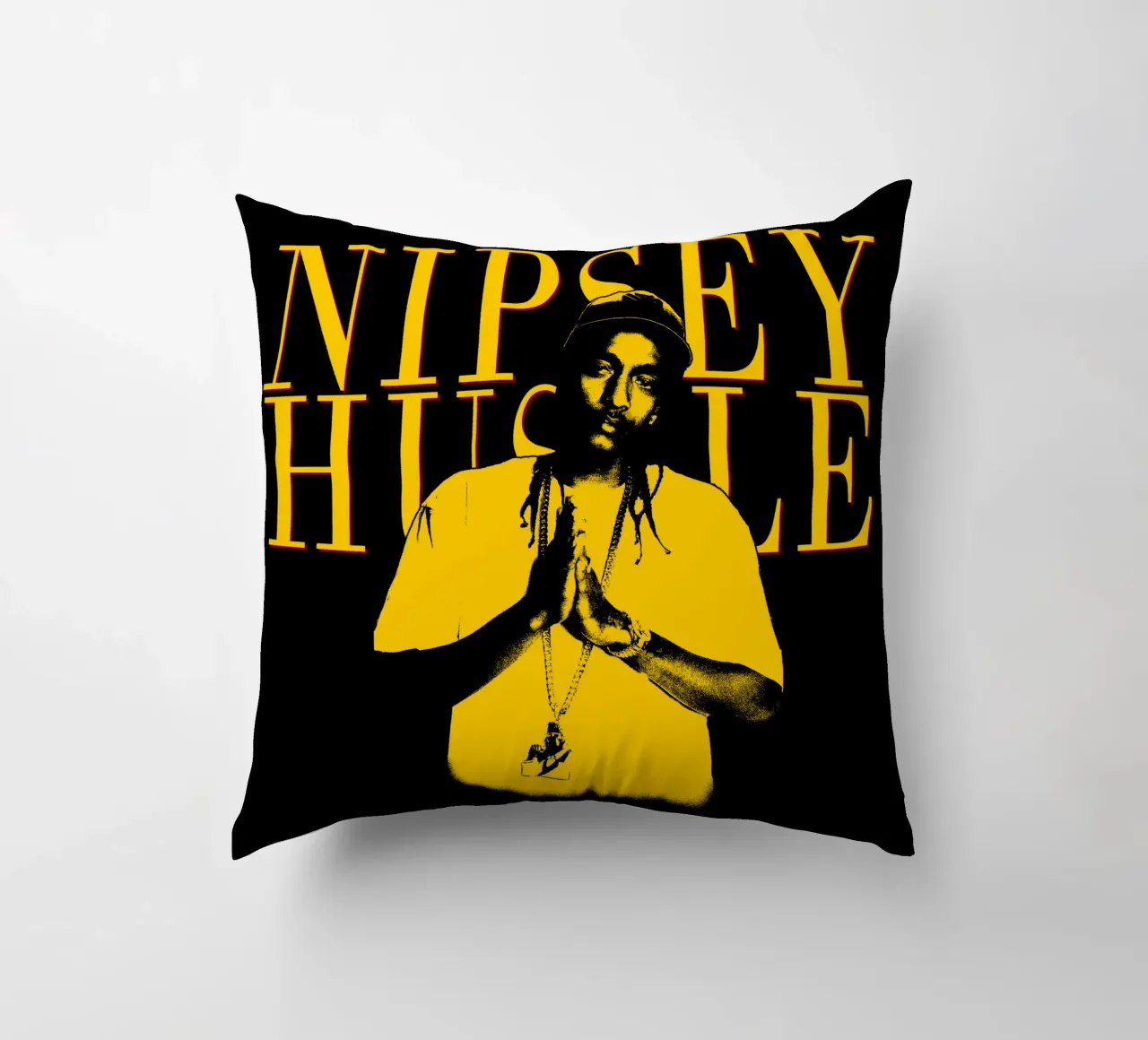 Stile Silhouette Nipsey Hussle Hip hop cuscino da mannys_artt