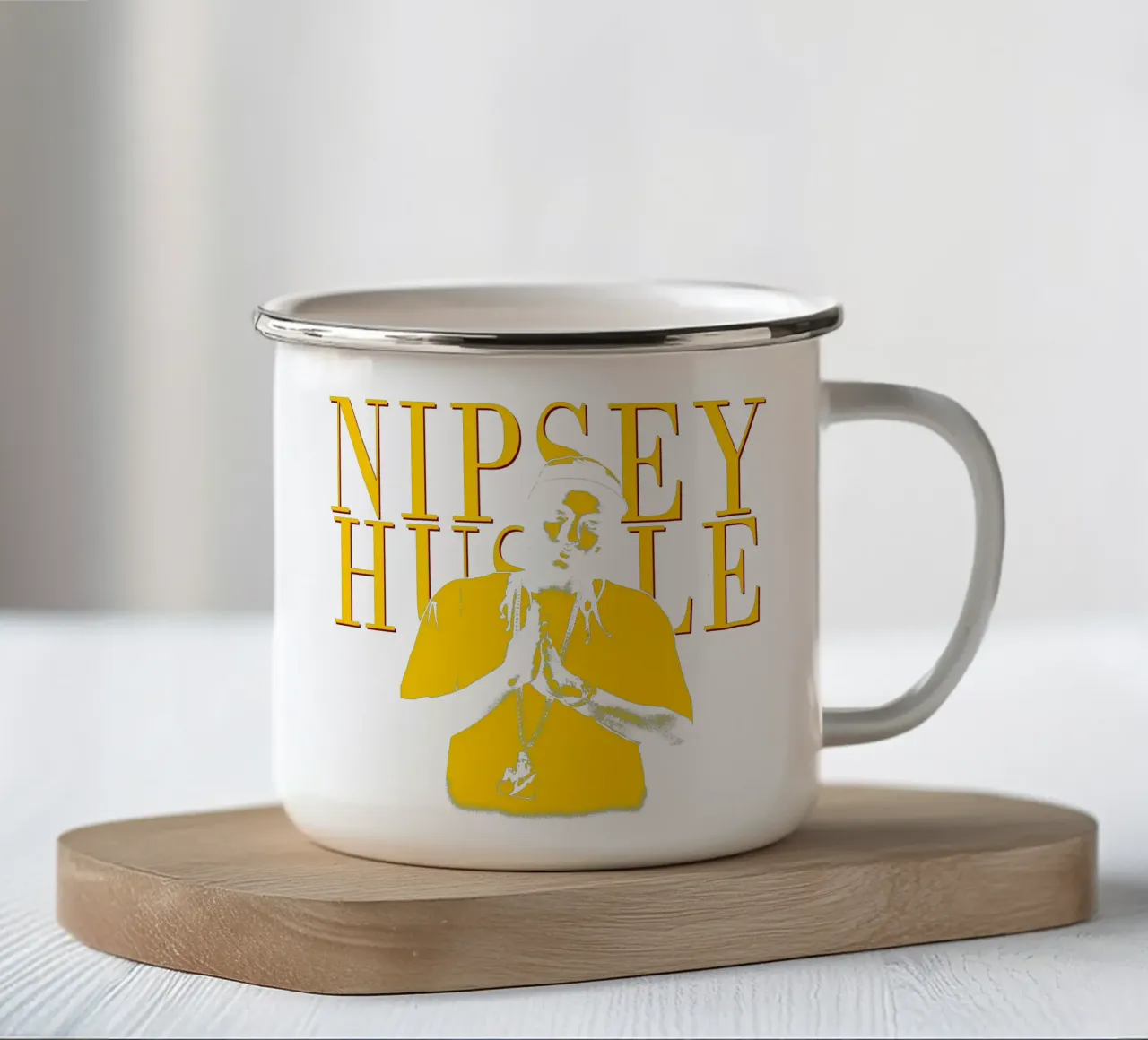 Stile Silhouette Nipsey Hussle Hip hop tazza in smalto da mannys_artt