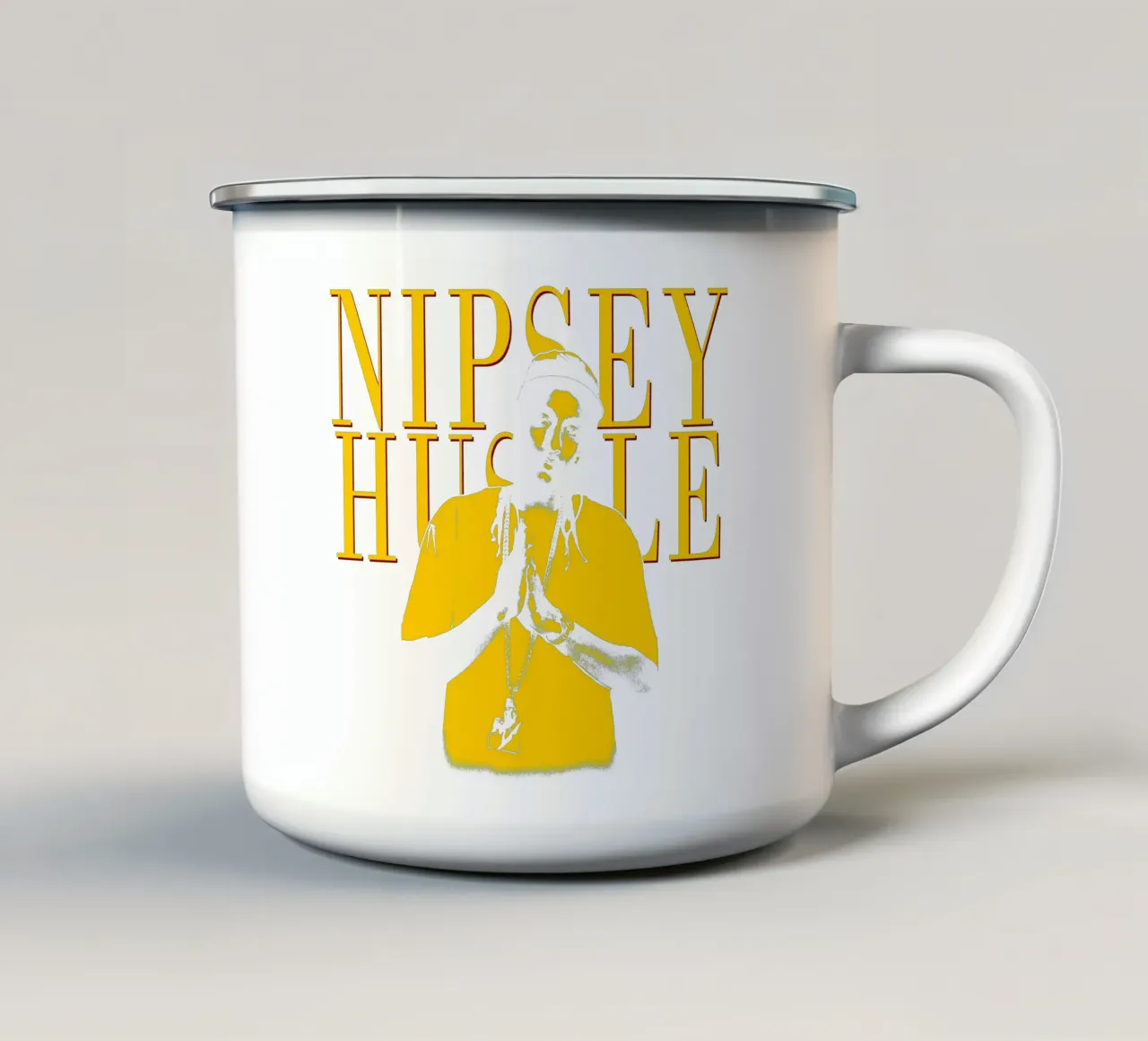 Stile Silhouette Nipsey Hussle Hip hop tazza in smalto da mannys_artt