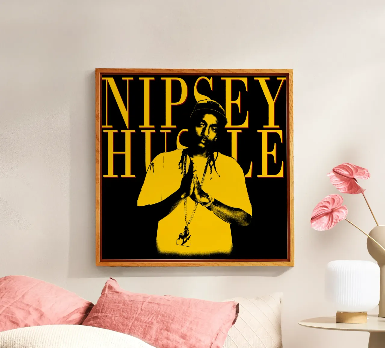Silhouette Style Nipsey Hussle Hip hop metacrilato de mannys_artt