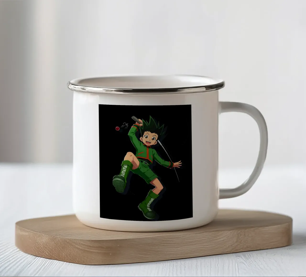 Gon Hunter x Hunter tazza in smalto da Dumery Art