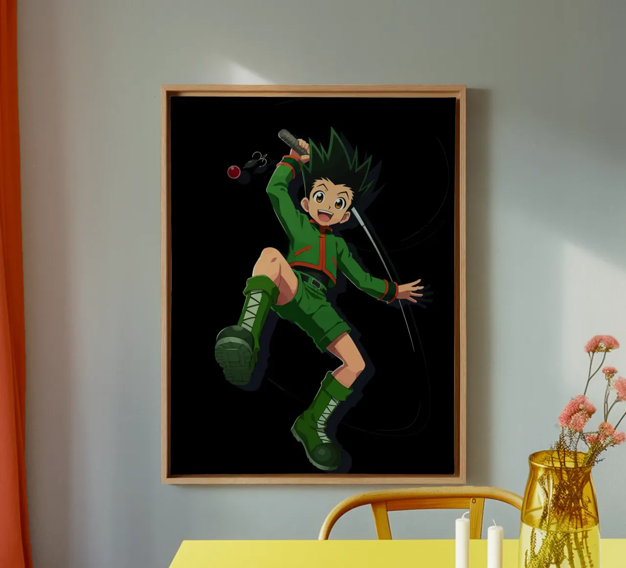 Gon Hunter x Hunter tela con Cornice a cassetta da Dumery Art