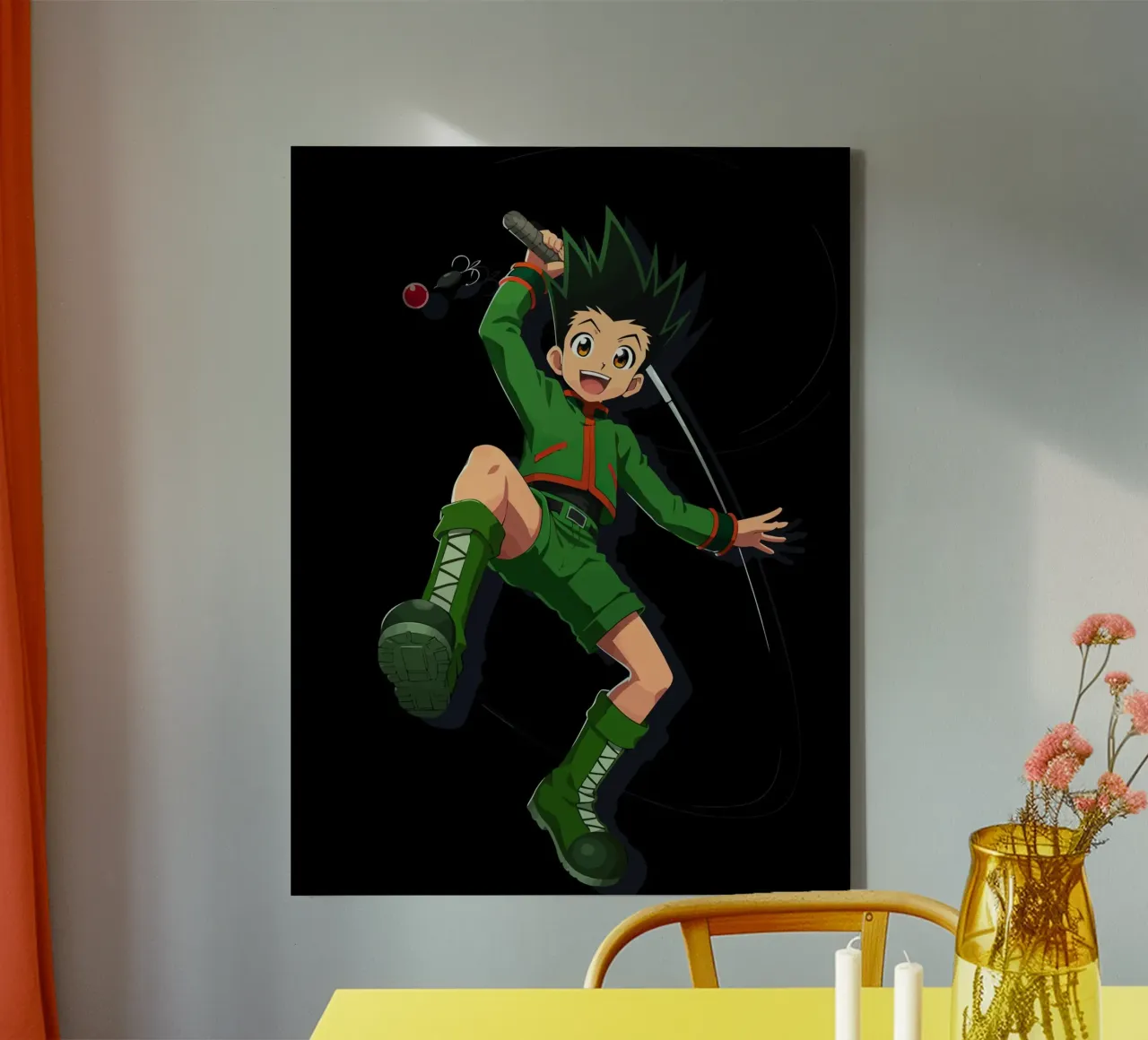 Gon Hunter x Hunter tela con Cornice a cassetta da Dumery Art