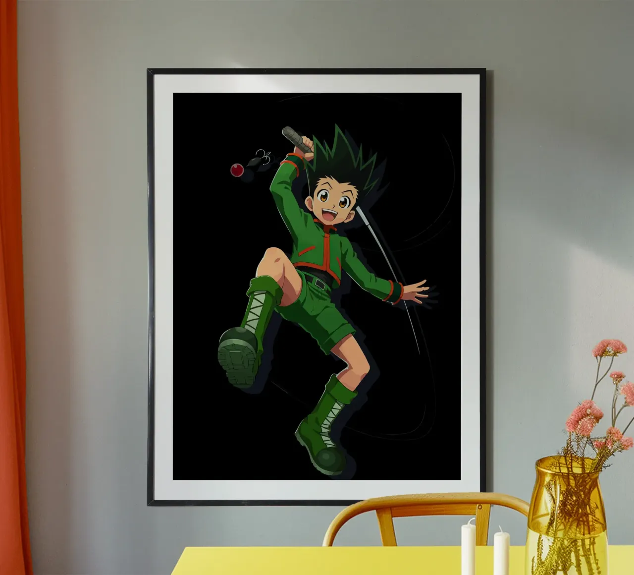 Gon Hunter x Hunter poster con telaio in legno da Dumery Art