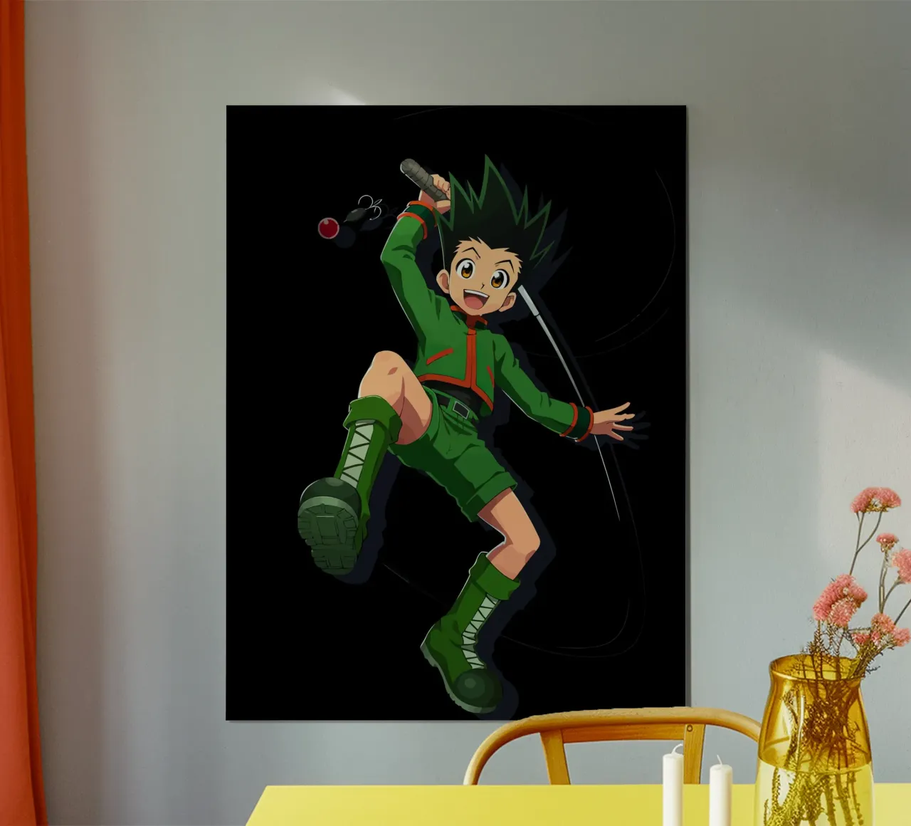 Gon Hunter x Hunter poster con telaio in legno da Dumery Art