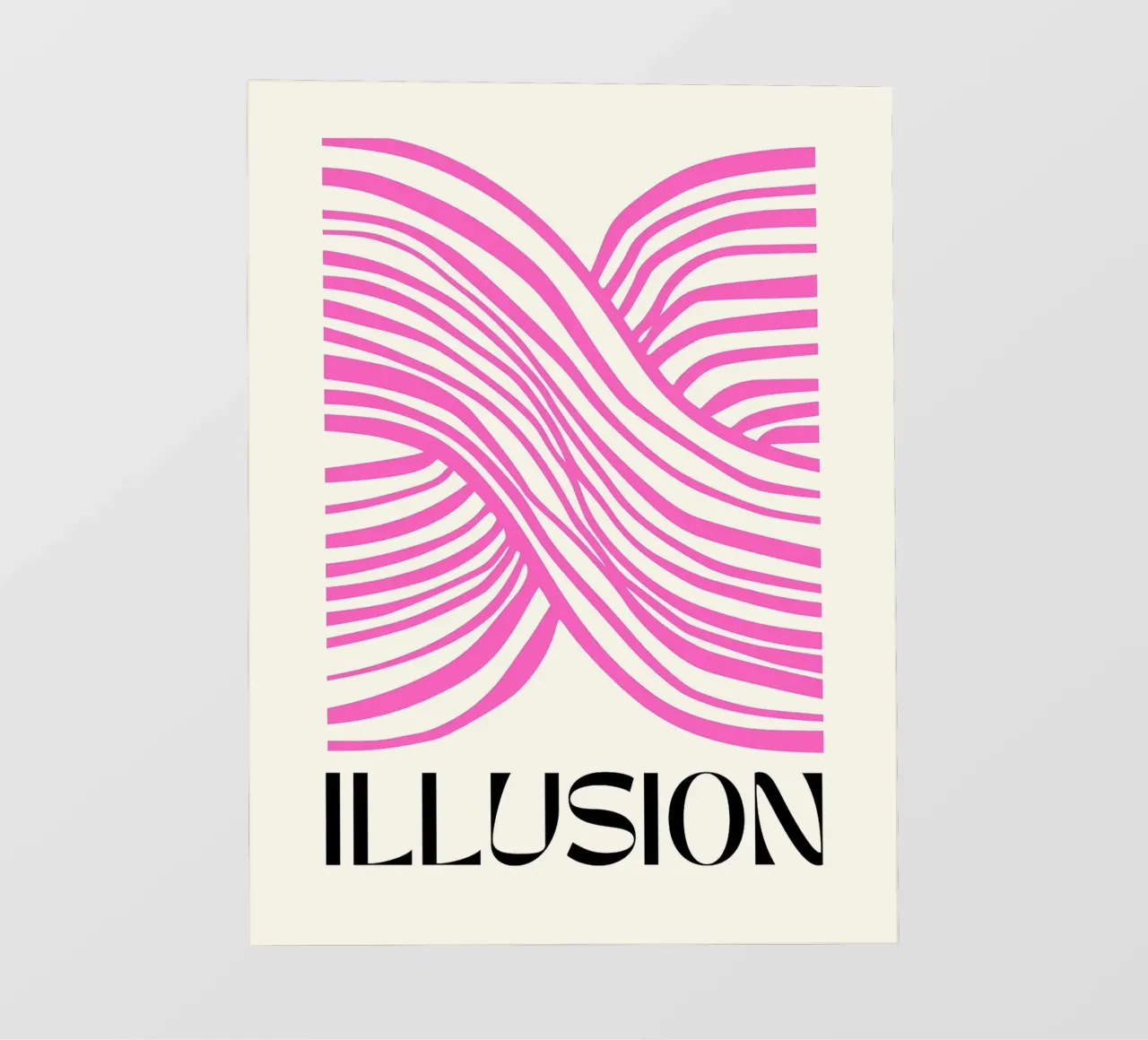 Linee di illusione rosa telo in pvc da Leon B Feierabend