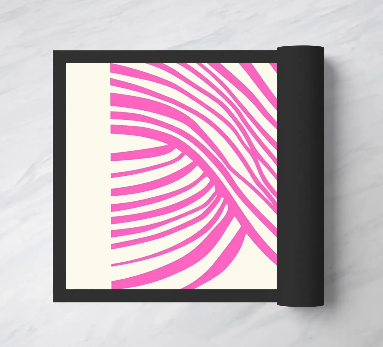 Linee di illusione rosa zerbino da Leon B Feierabend