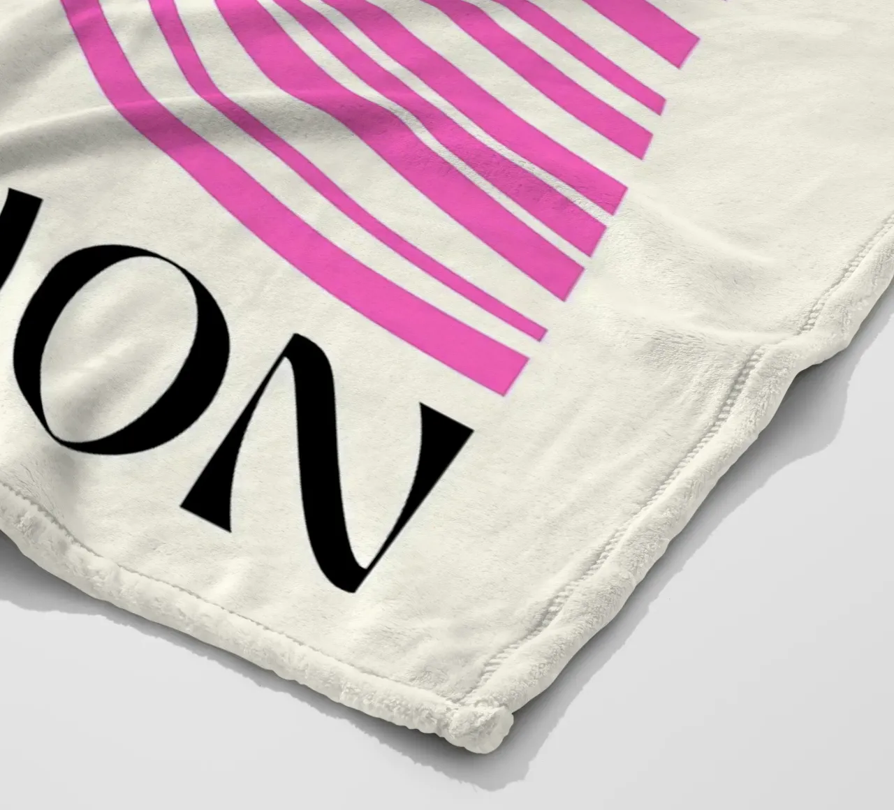 Linee di illusione rosa coperta in pile da Leon B Feierabend