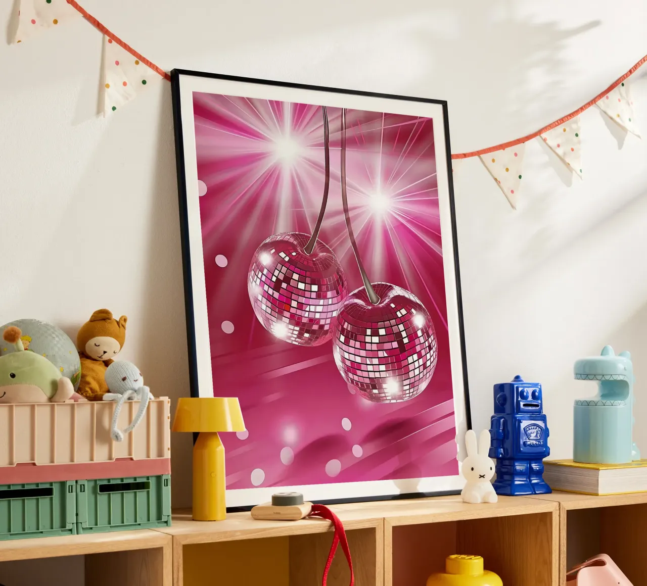 Disco Cherry Pink poster da Leon B Feierabend