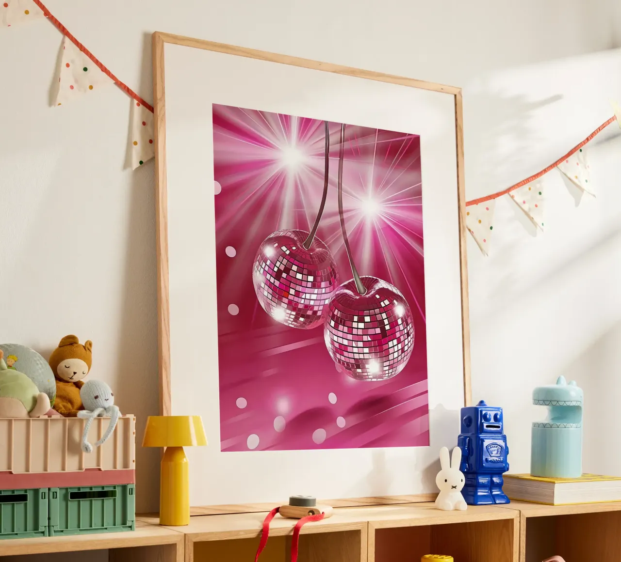 Disco Cherry Pink poster da Leon B Feierabend