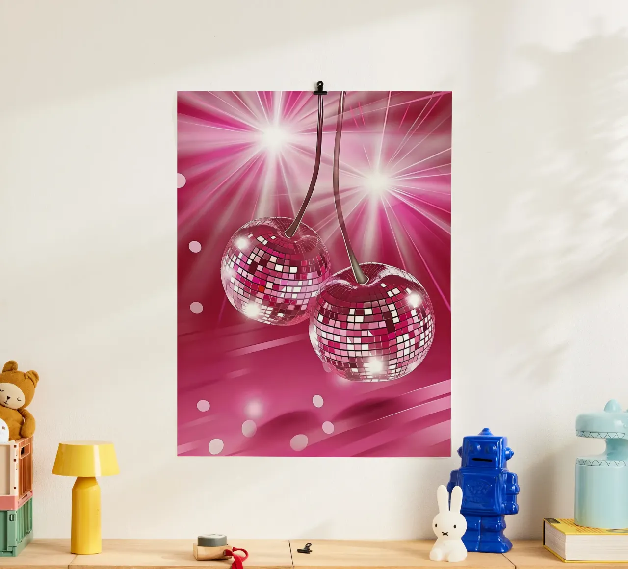Disco Cherry Pink poster da Leon B Feierabend
