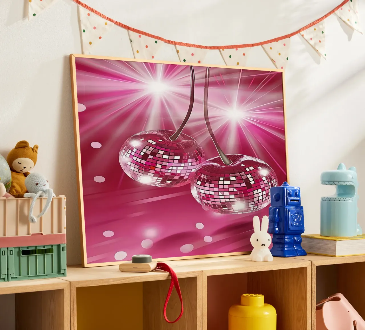 Disco Cherry Pink poster da Leon B Feierabend