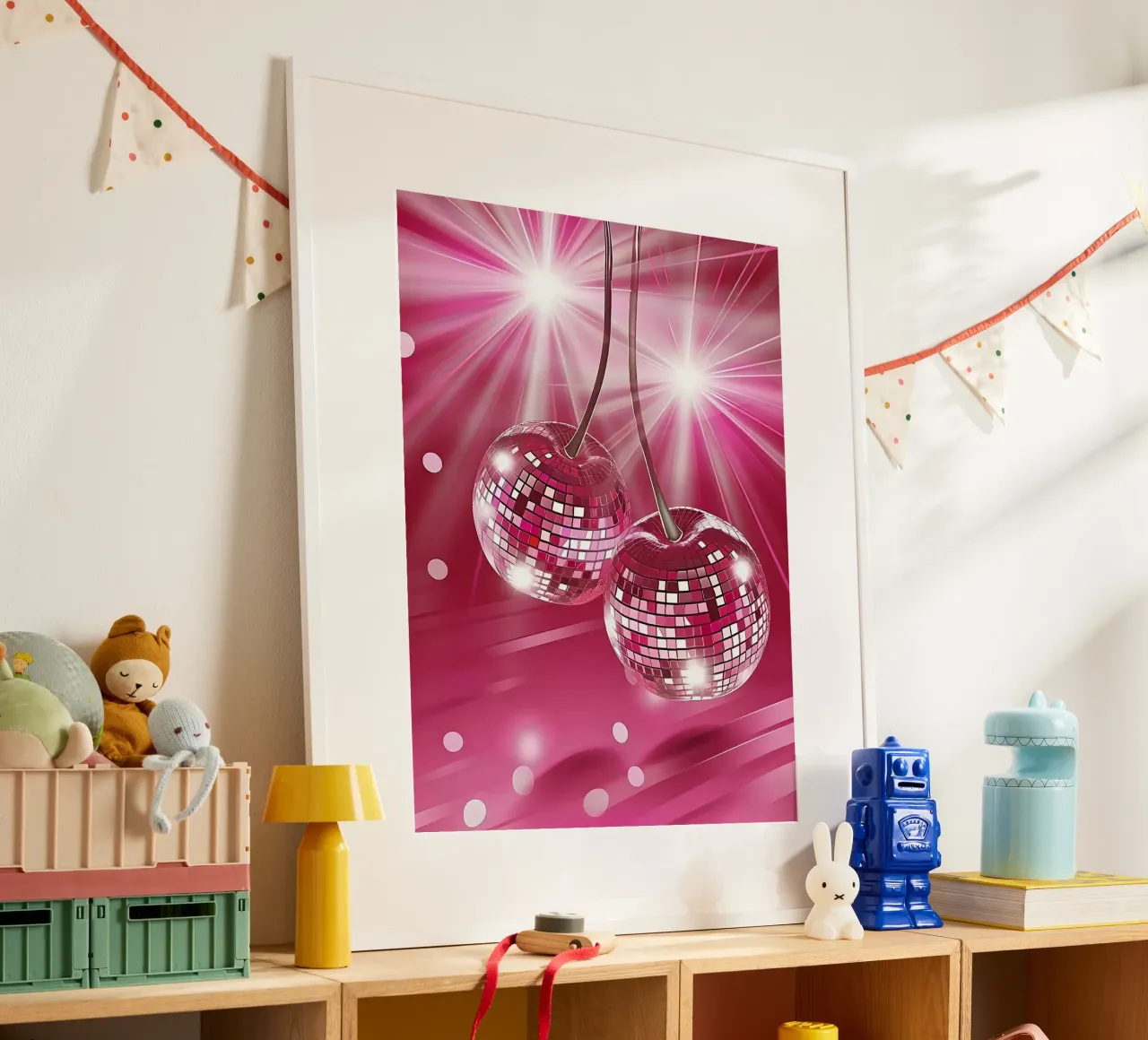 Disco Cherry Pink poster da Leon B Feierabend
