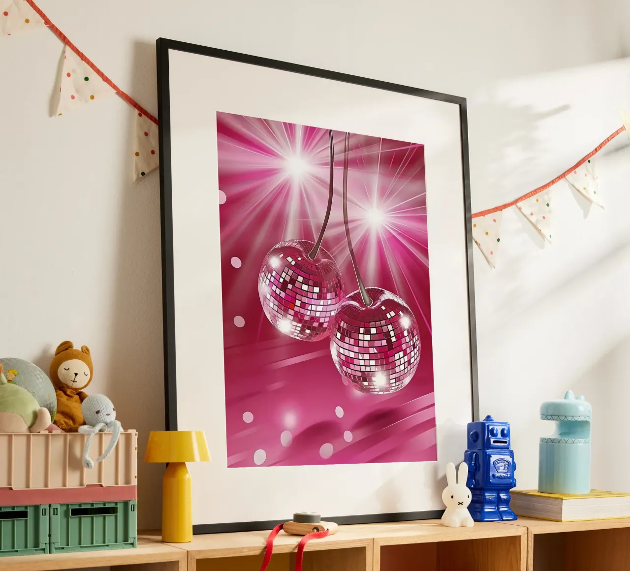 Disco Cherry Pink poster da Leon B Feierabend