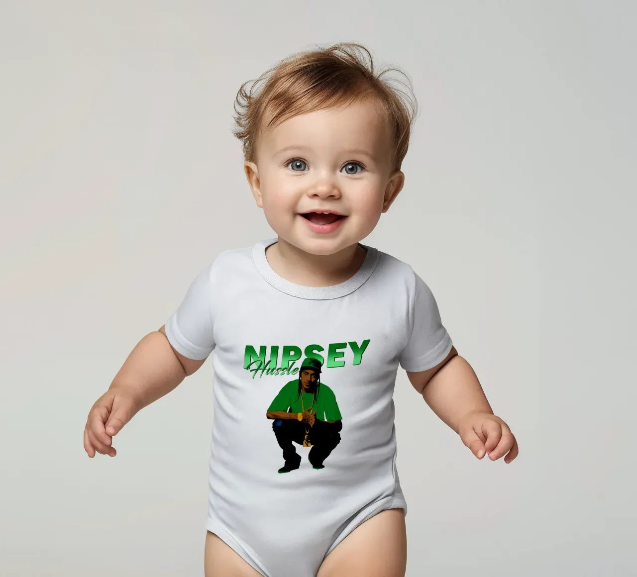Nipsey Hussle Hip Hop body neonato maniche corte da mannys_artt