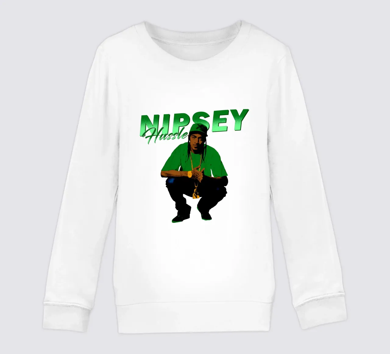 Nipsey Hussle Hip Hop felpa bambino da mannys_artt