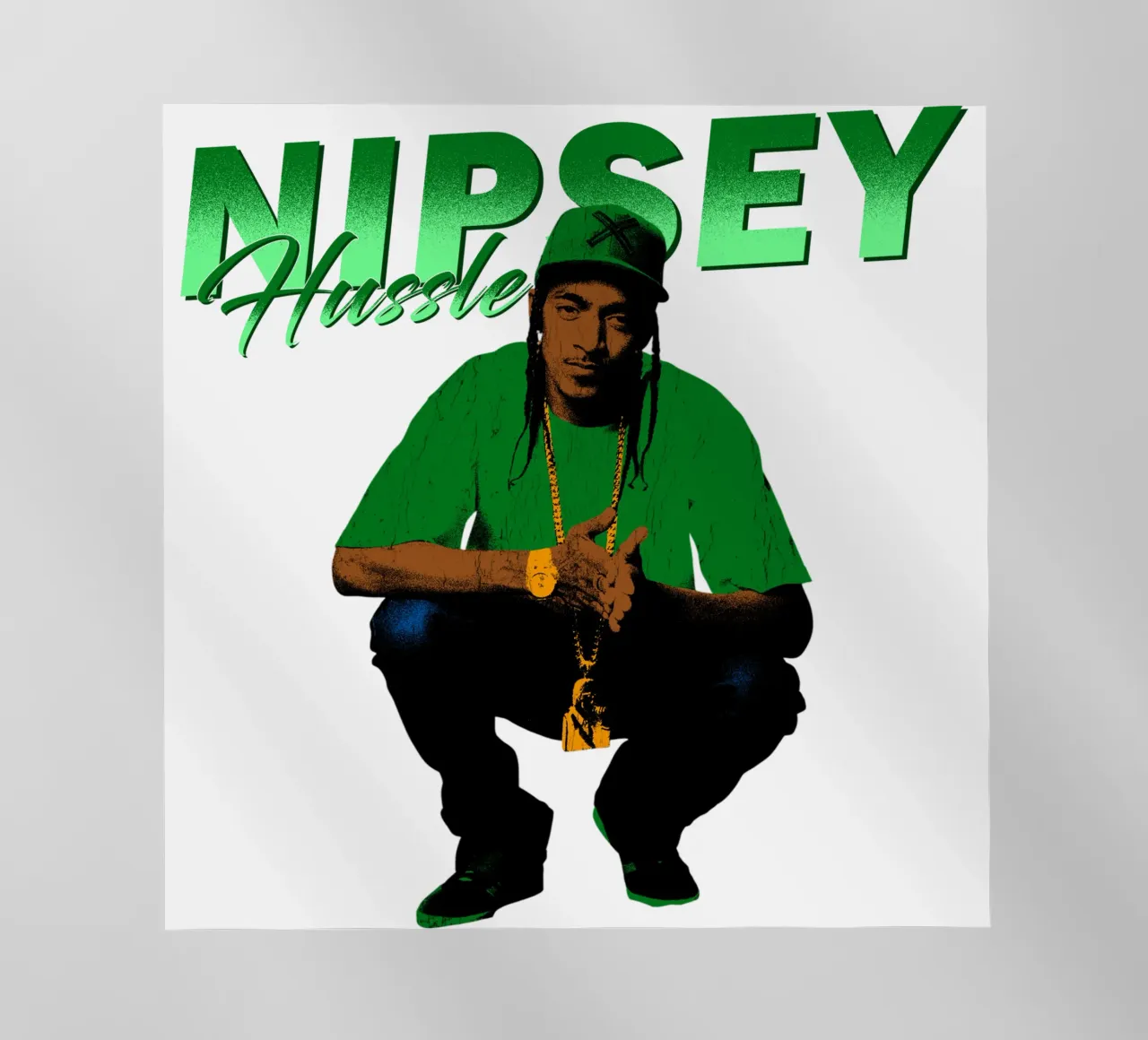 Nipsey Hussle Hip Hop pellicola backlit da mannys_artt