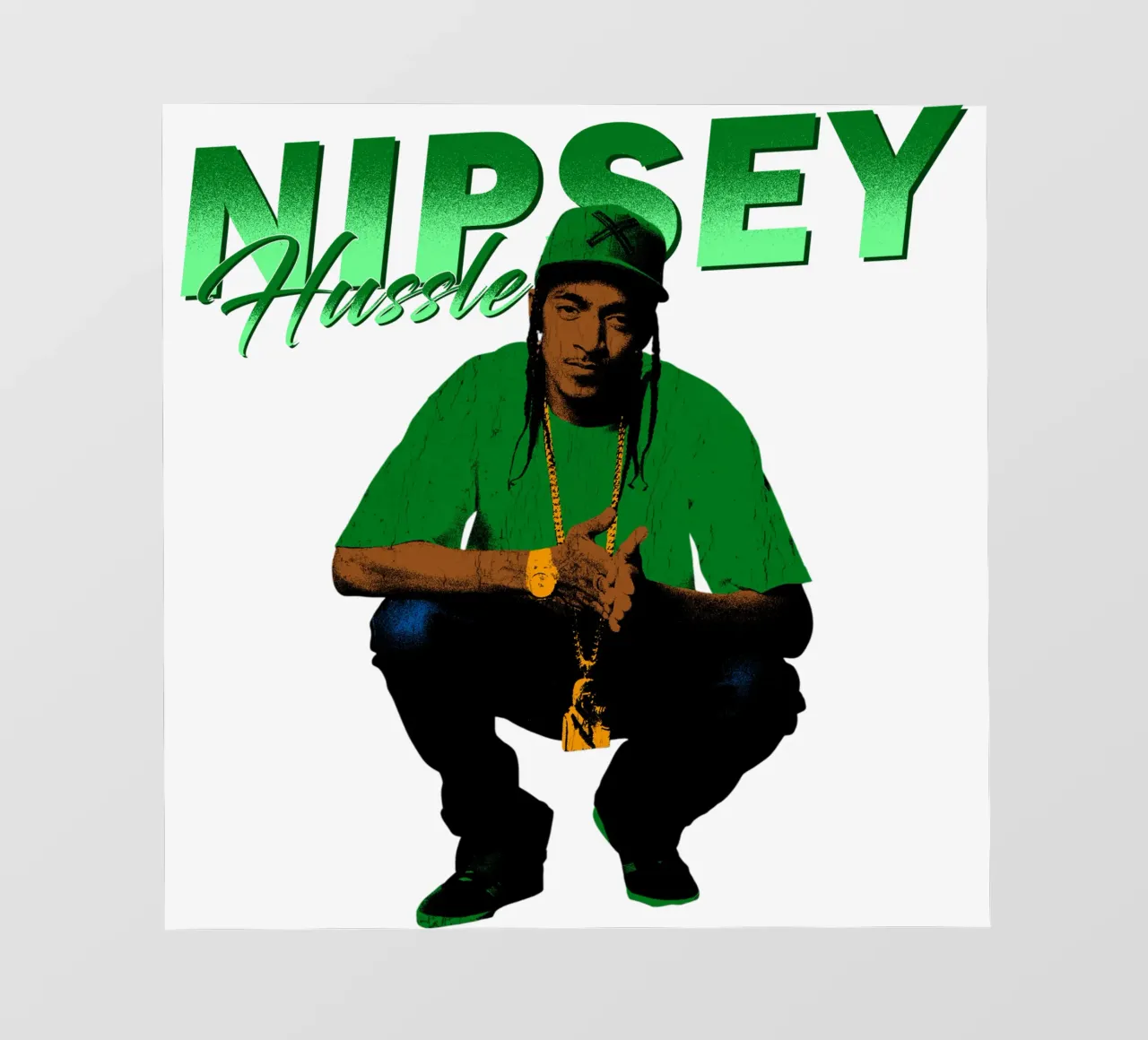 Nipsey Hussle Hip Hop pellicola backlit da mannys_artt