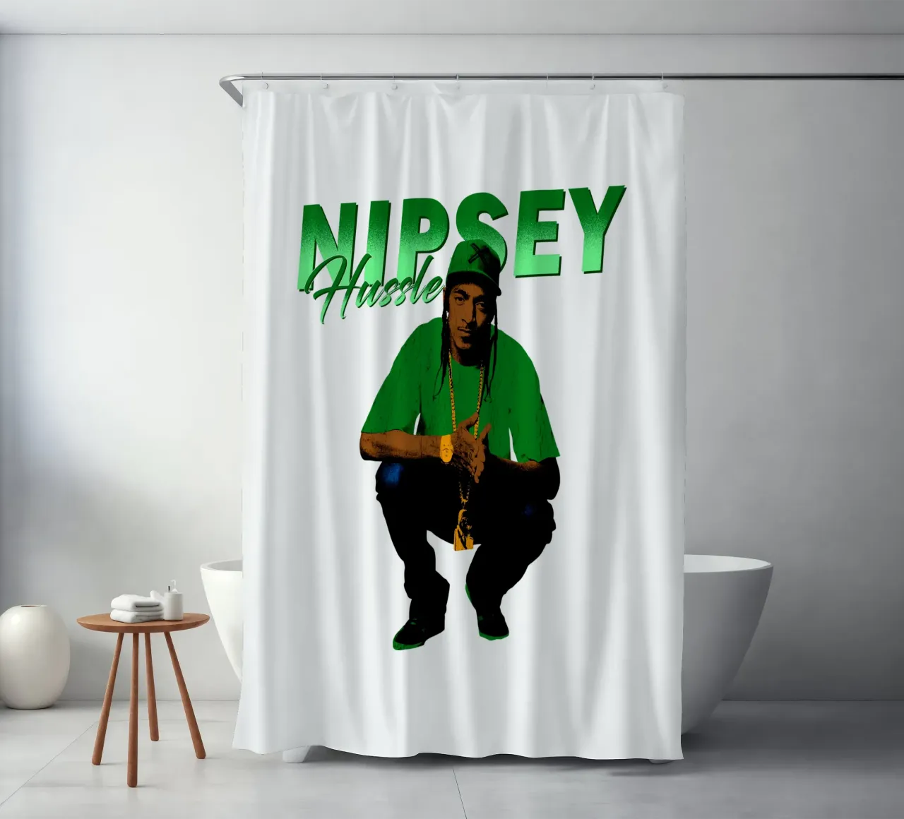 Nipsey Hussle Hip Hop tenda da doccia da mannys_artt