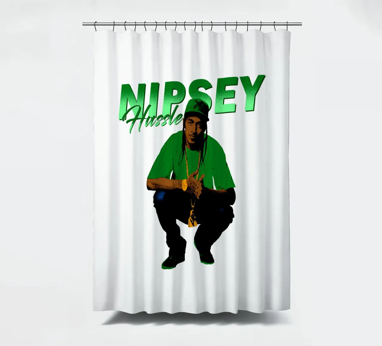 Nipsey Hussle Hip Hop tenda da doccia da mannys_artt