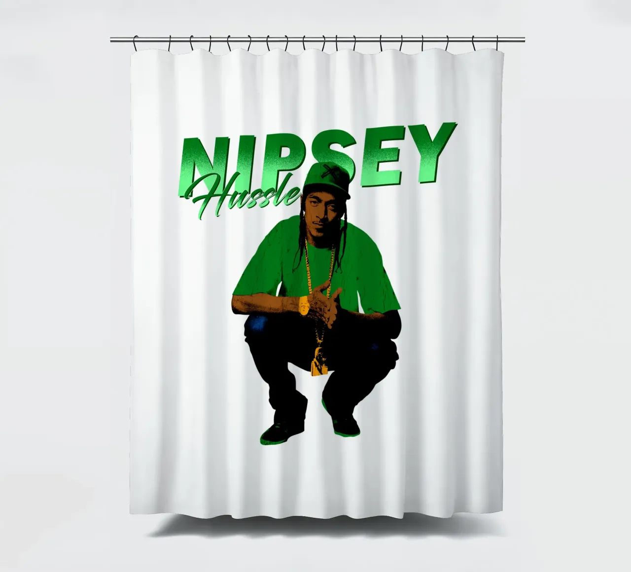 Nipsey Hussle Hip Hop tenda da doccia da mannys_artt