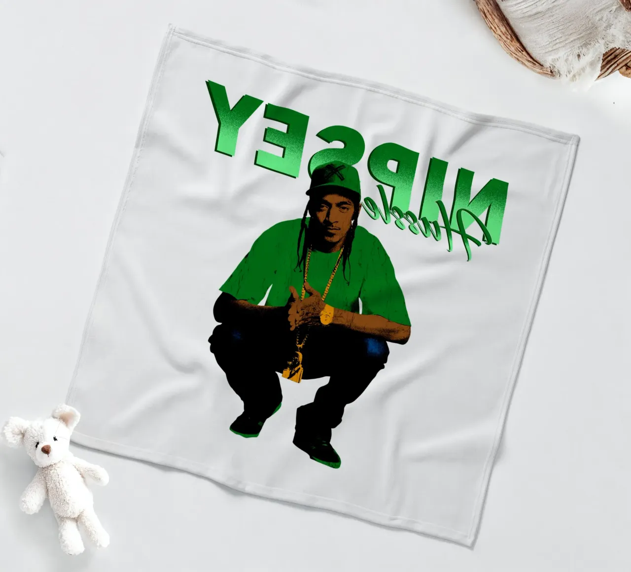 Nipsey Hussle Hip Hop coperta in pile da mannys_artt