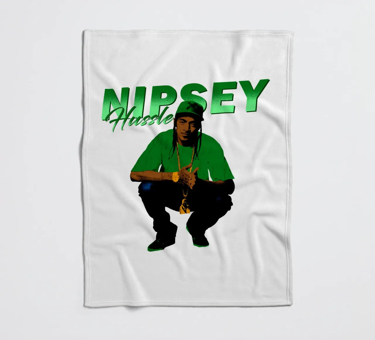 Nipsey Hussle Hip Hop coperta in pile da mannys_artt