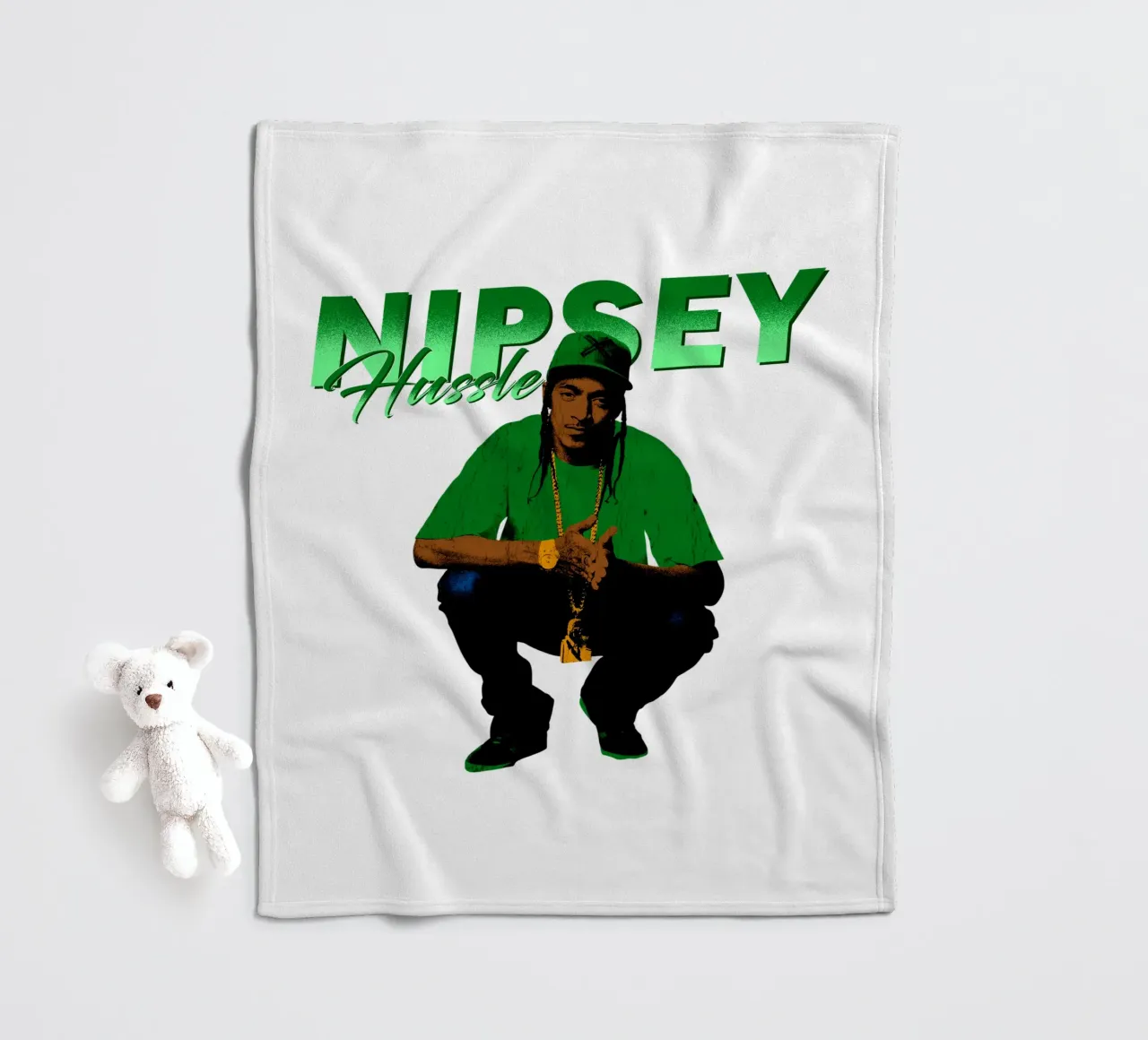 Nipsey Hussle Hip Hop coperta in pile da mannys_artt