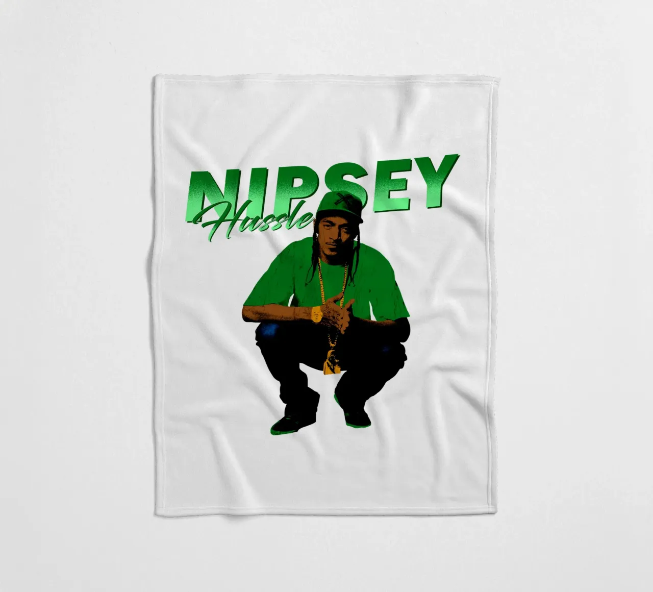 Nipsey Hussle Hip Hop coperta in pile da mannys_artt
