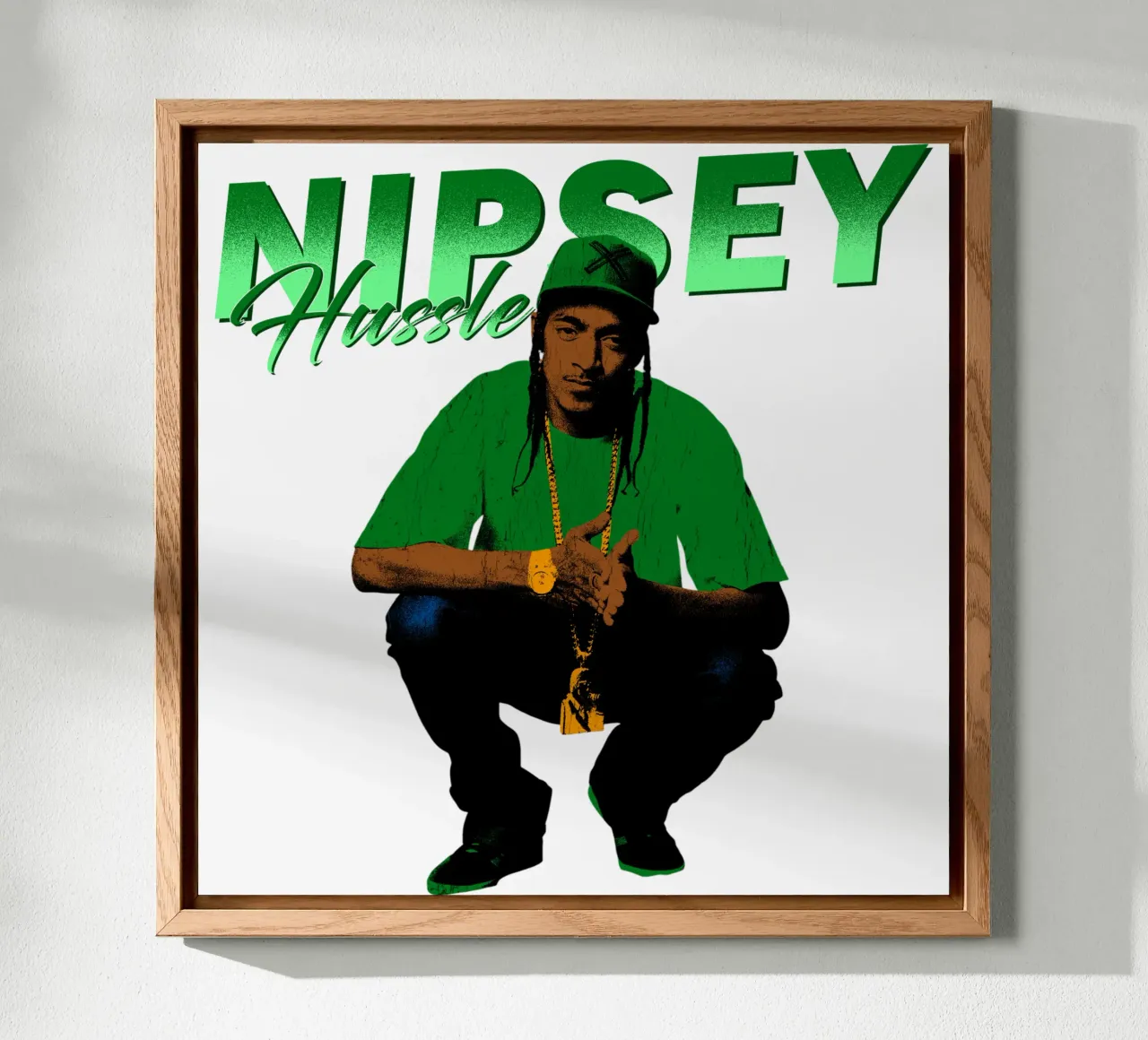 Nipsey Hussle Hip Hop alluminio dibond da mannys_artt