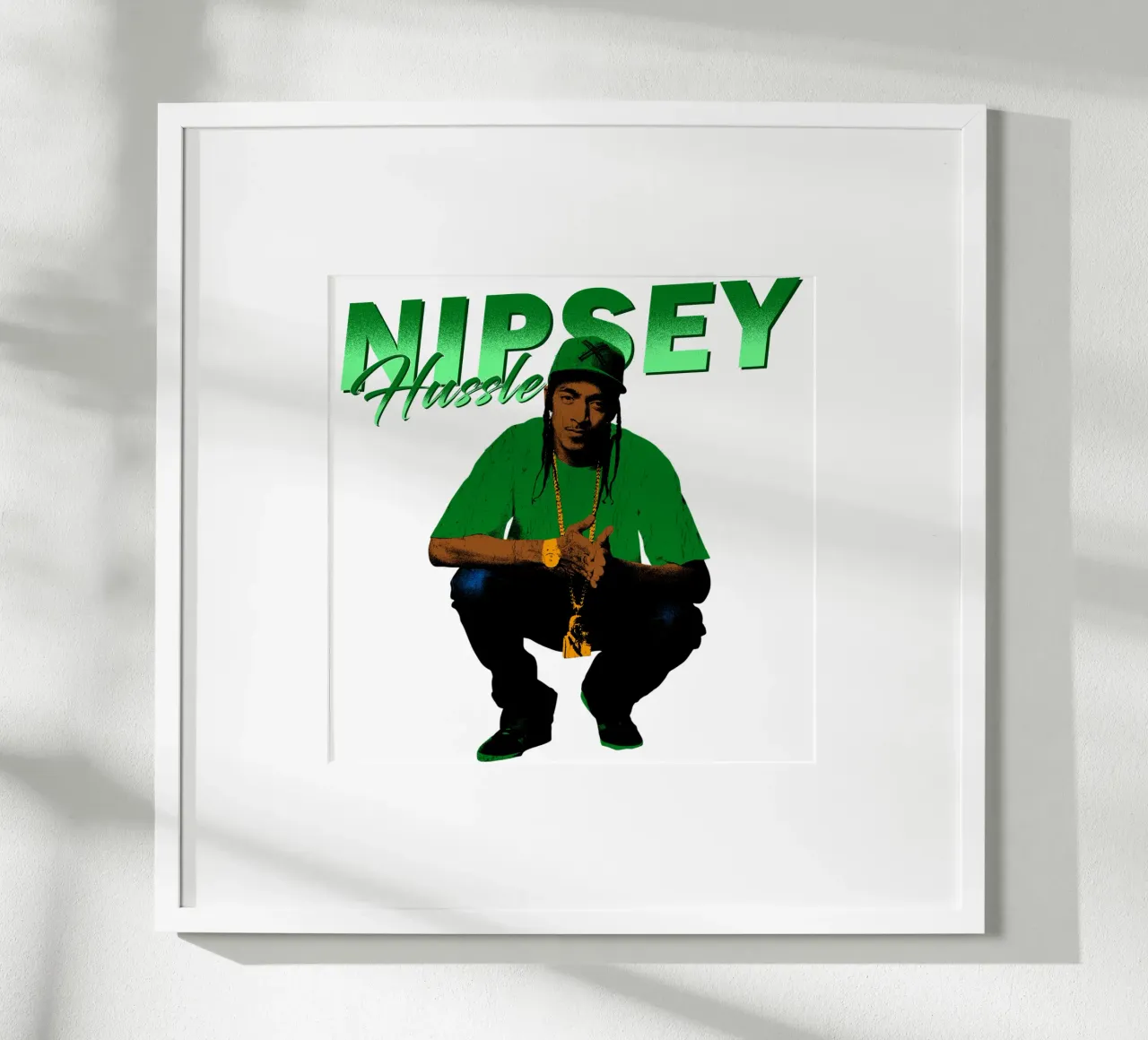 Nipsey Hussle Hip Hop poster con telaio in plastica da mannys_artt