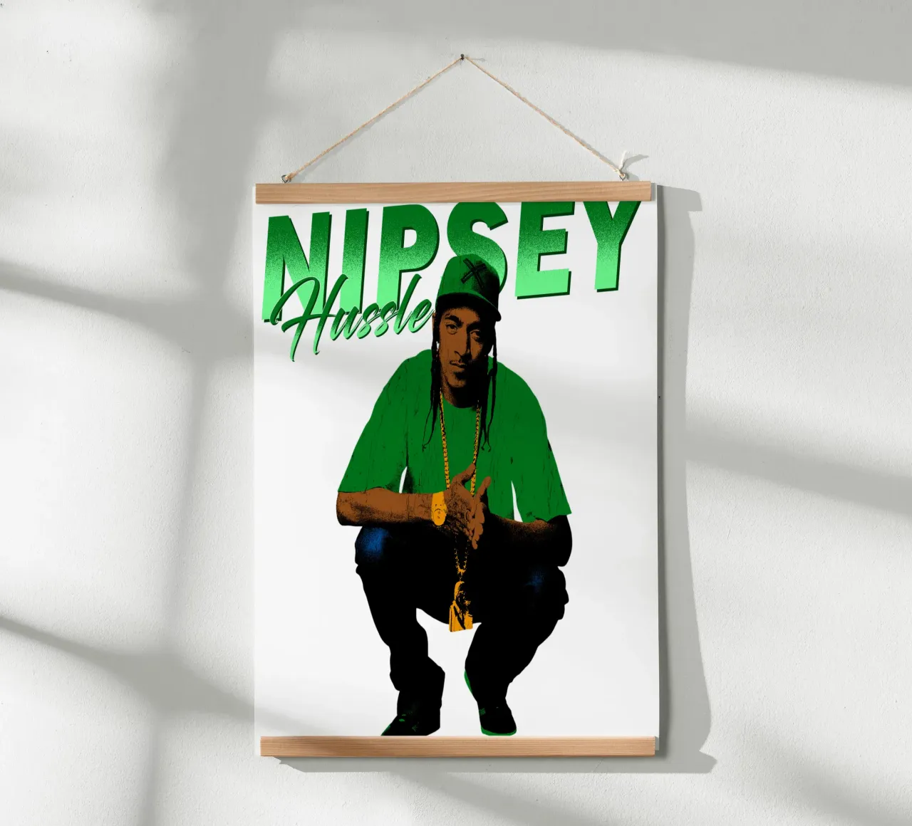 Nipsey Hussle Hip Hop poster con telaio in plastica da mannys_artt