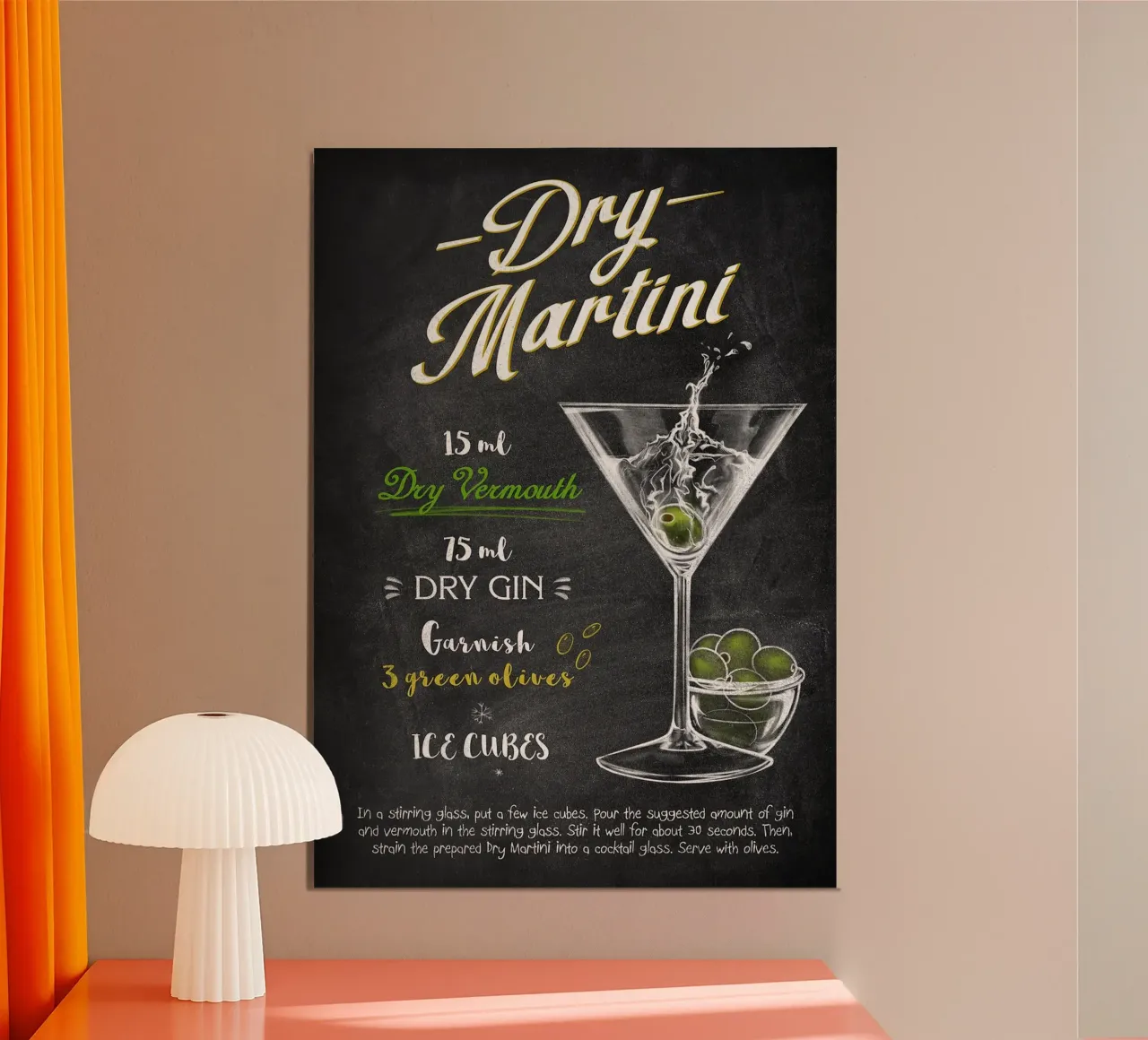 Martini Dry poster da Leon Meyer