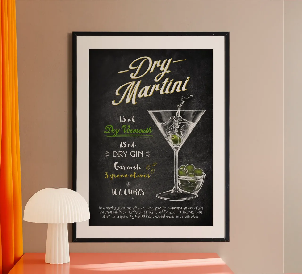 Martini Dry poster da Leon Meyer