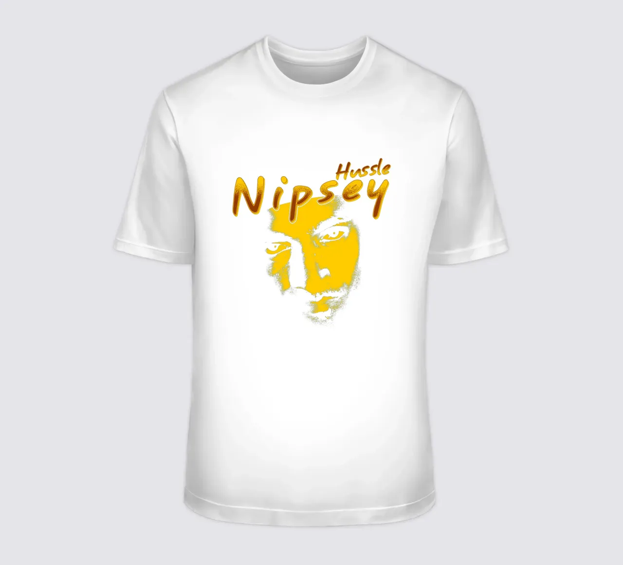 Volto Silhouette Nipsey Hussle t-shirt da mannys_artt