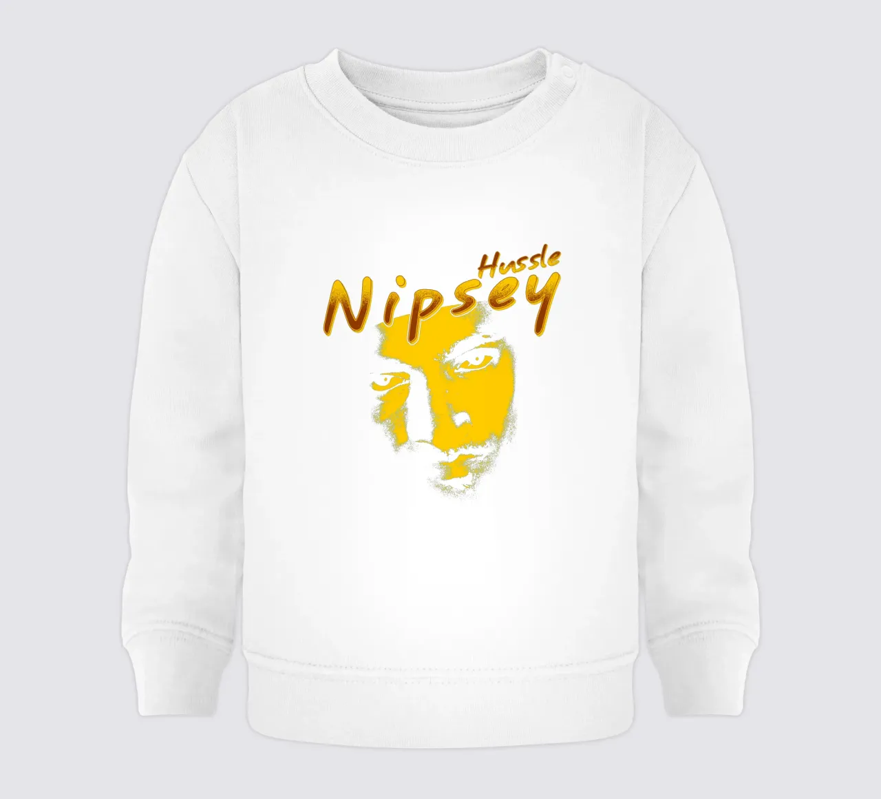 Volto Silhouette Nipsey Hussle felpa neonato da mannys_artt