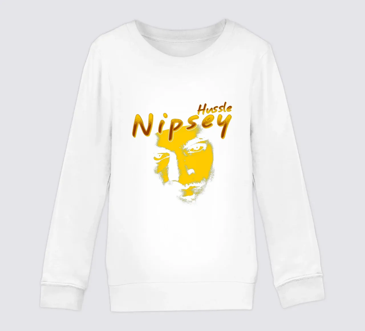 Volto Silhouette Nipsey Hussle felpa bambino da mannys_artt