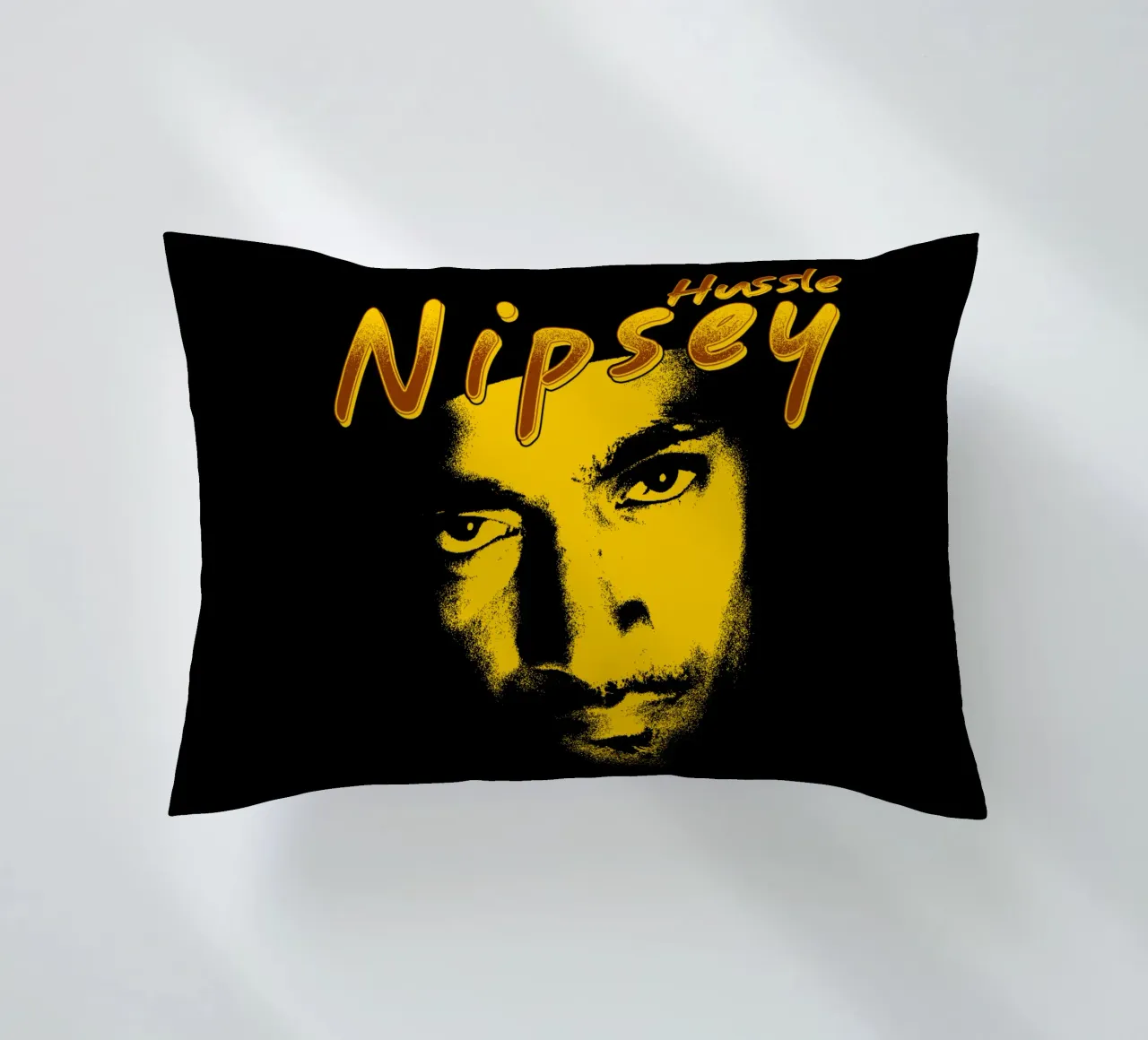 Volto Silhouette Nipsey Hussle cuscino da mannys_artt