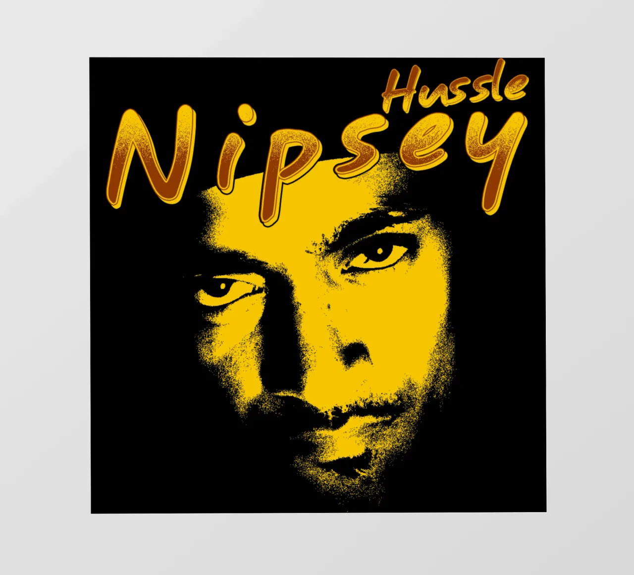 Volto Silhouette Nipsey Hussle pellicola backlit da mannys_artt
