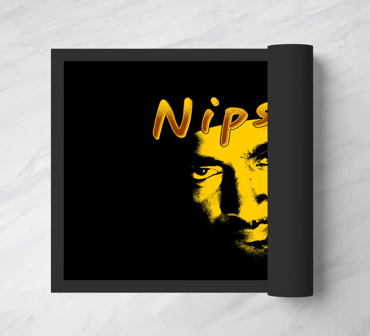 Volto Silhouette Nipsey Hussle zerbino da mannys_artt