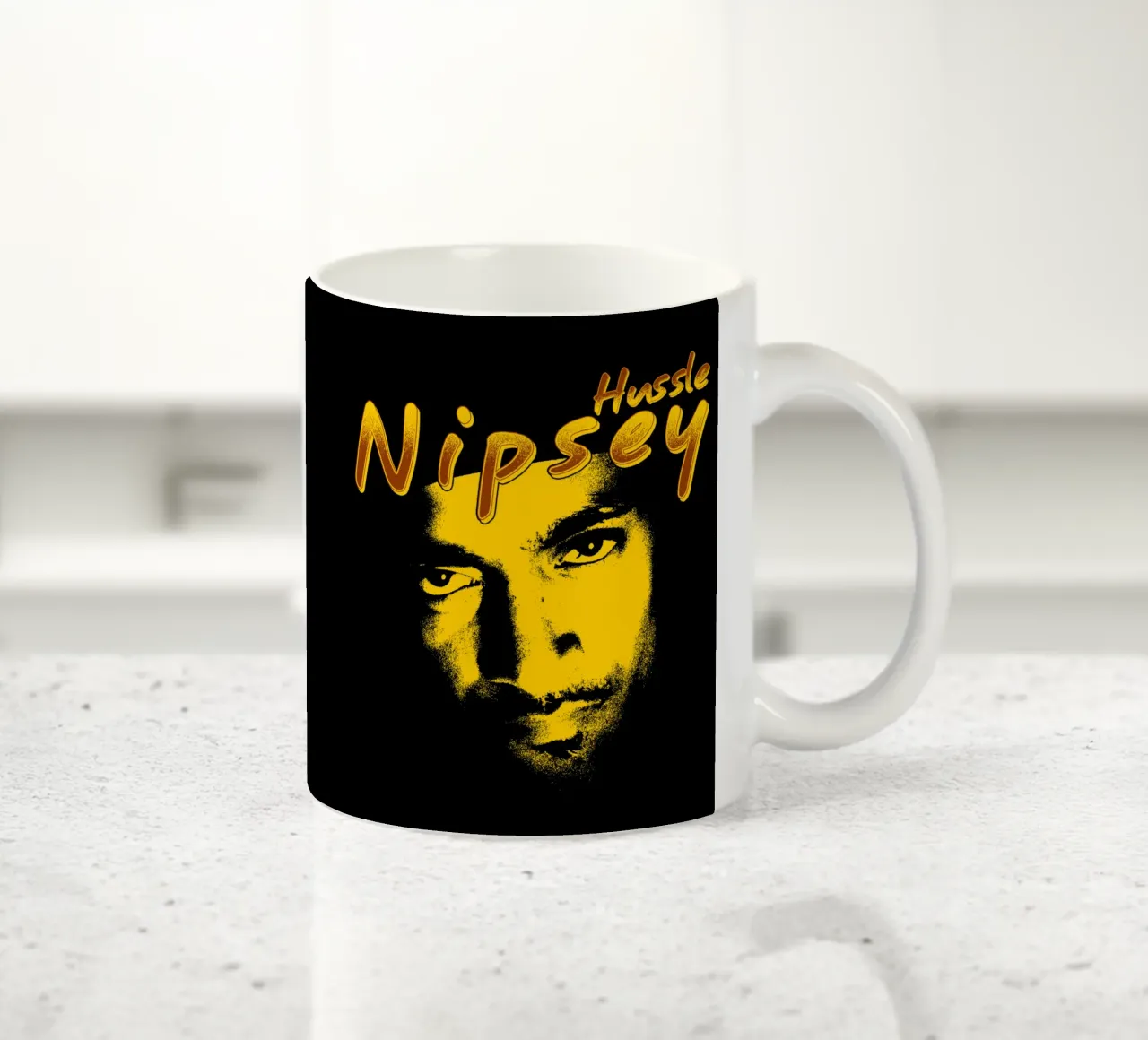Volto Silhouette Nipsey Hussle tazza in ceramica da mannys_artt