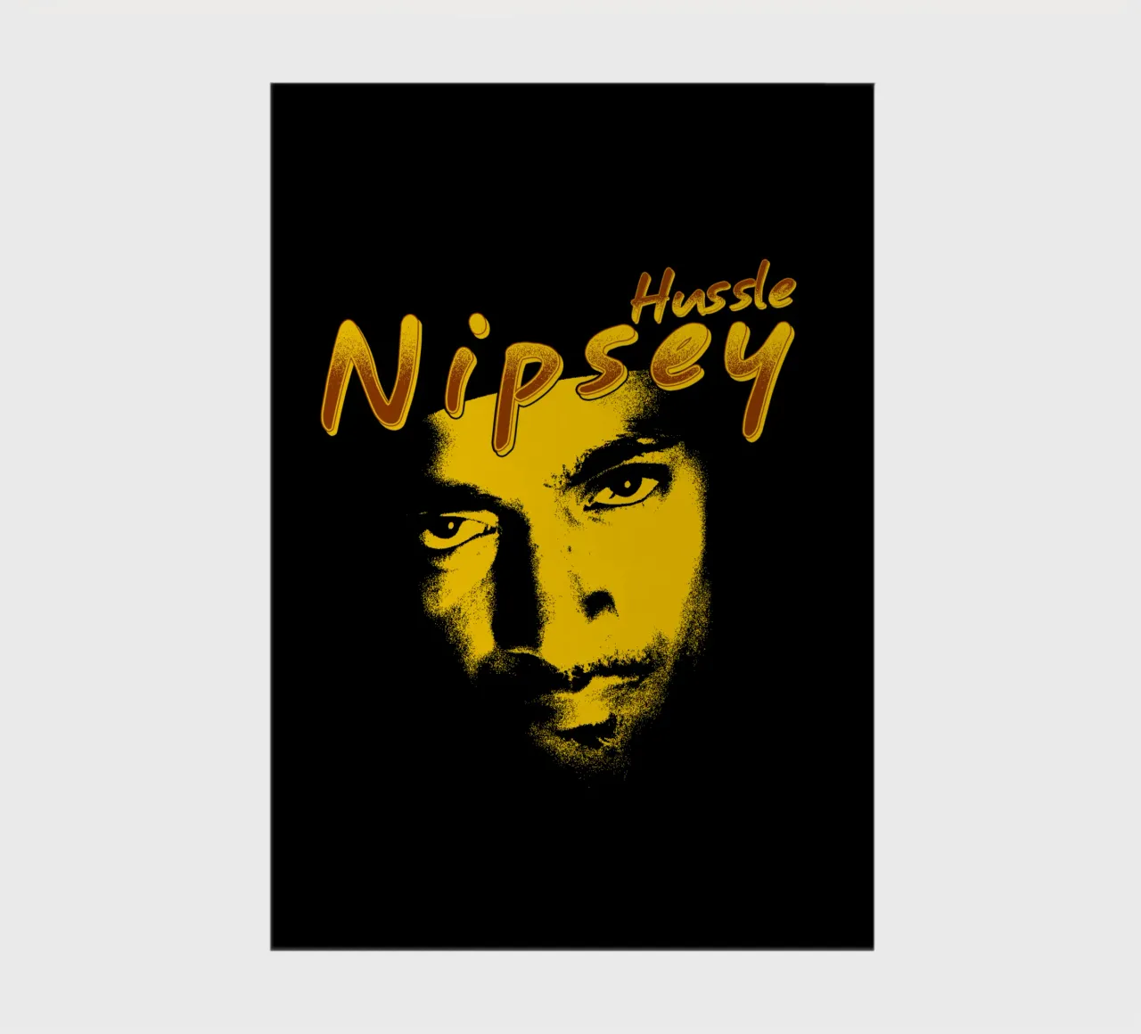 Silhouette Face Nipsey Hussle notebook by mannys_artt