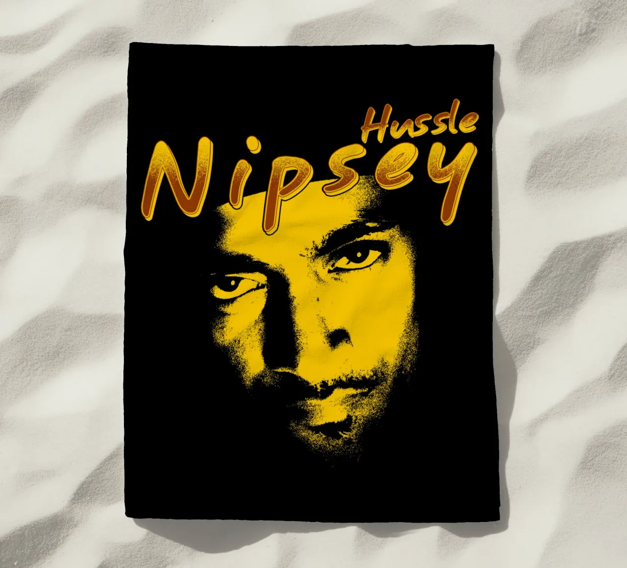 Volto Silhouette Nipsey Hussle telo mare da mannys_artt