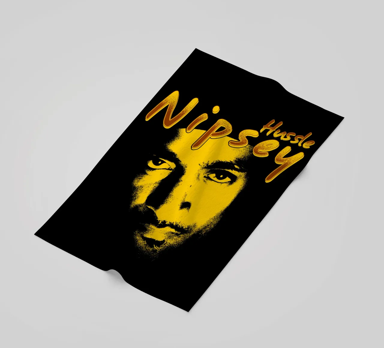 Volto Silhouette Nipsey Hussle telo mare da mannys_artt