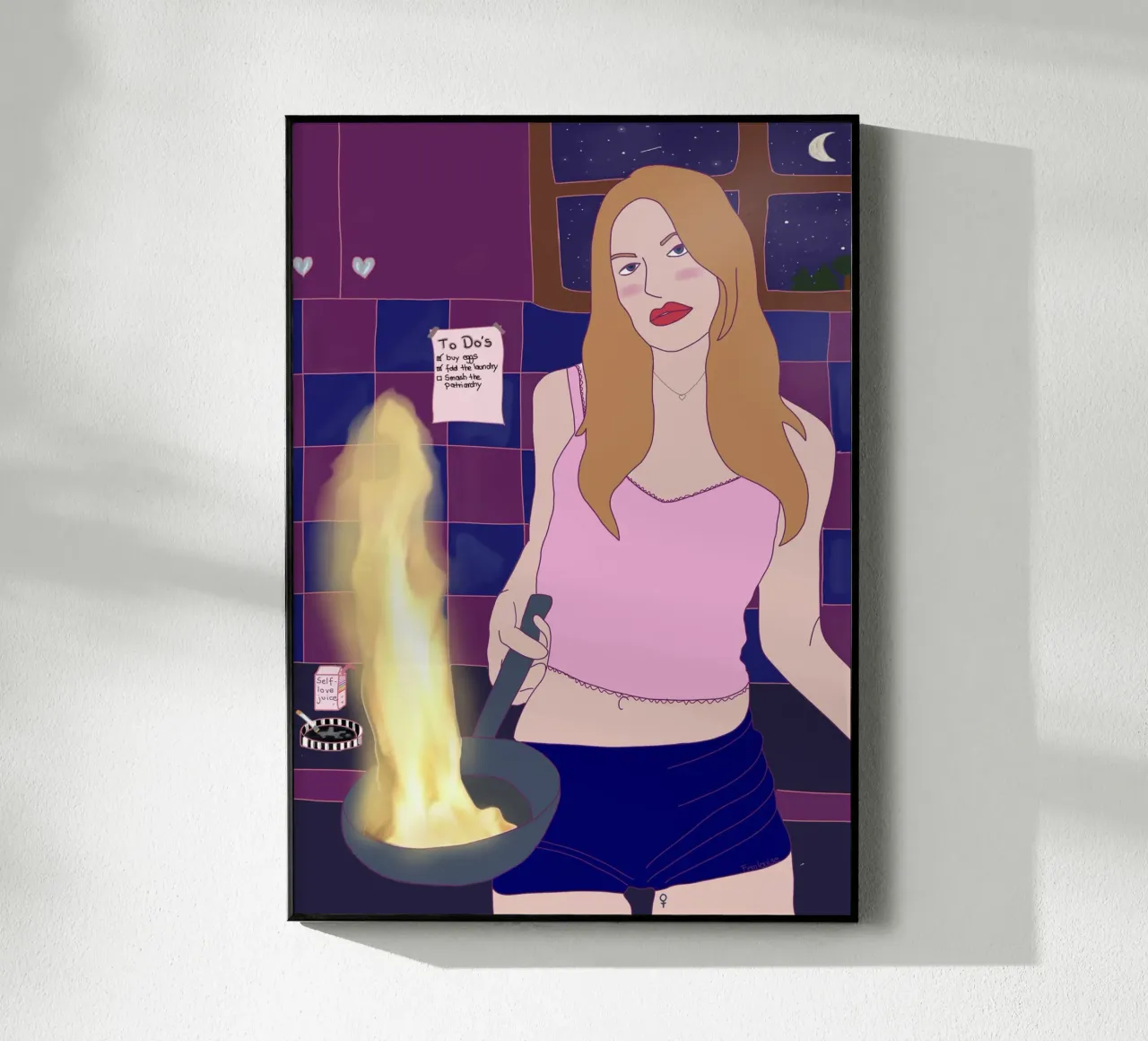 Dinner is ready plexiglass da Femlouise.illustrations