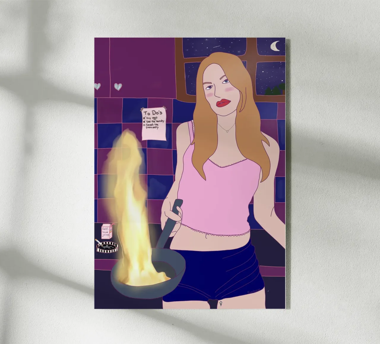 Dinner is ready plexiglass da Femlouise.illustrations