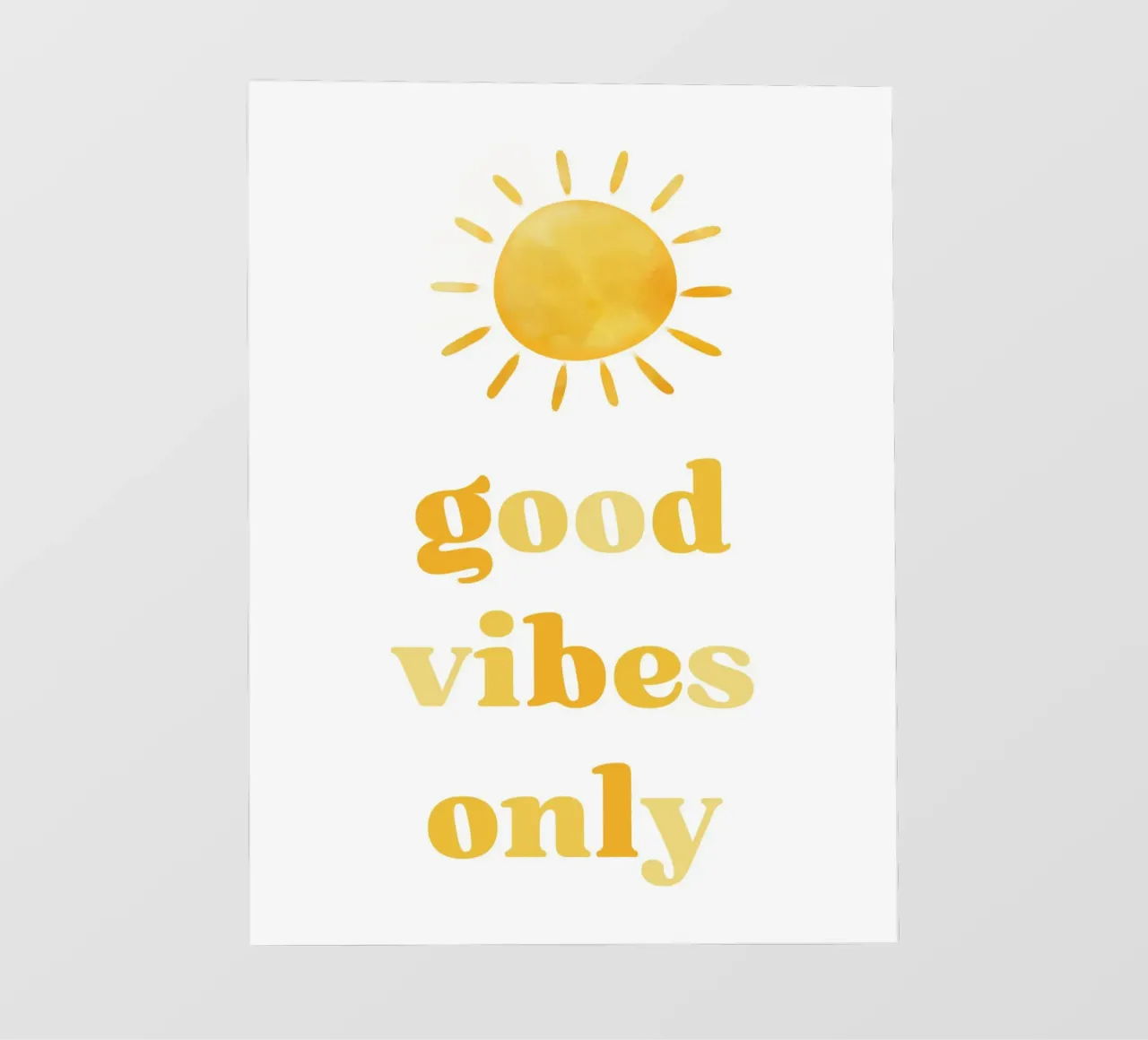 Good vibes only pellicola backlit da PinkCandyWalls