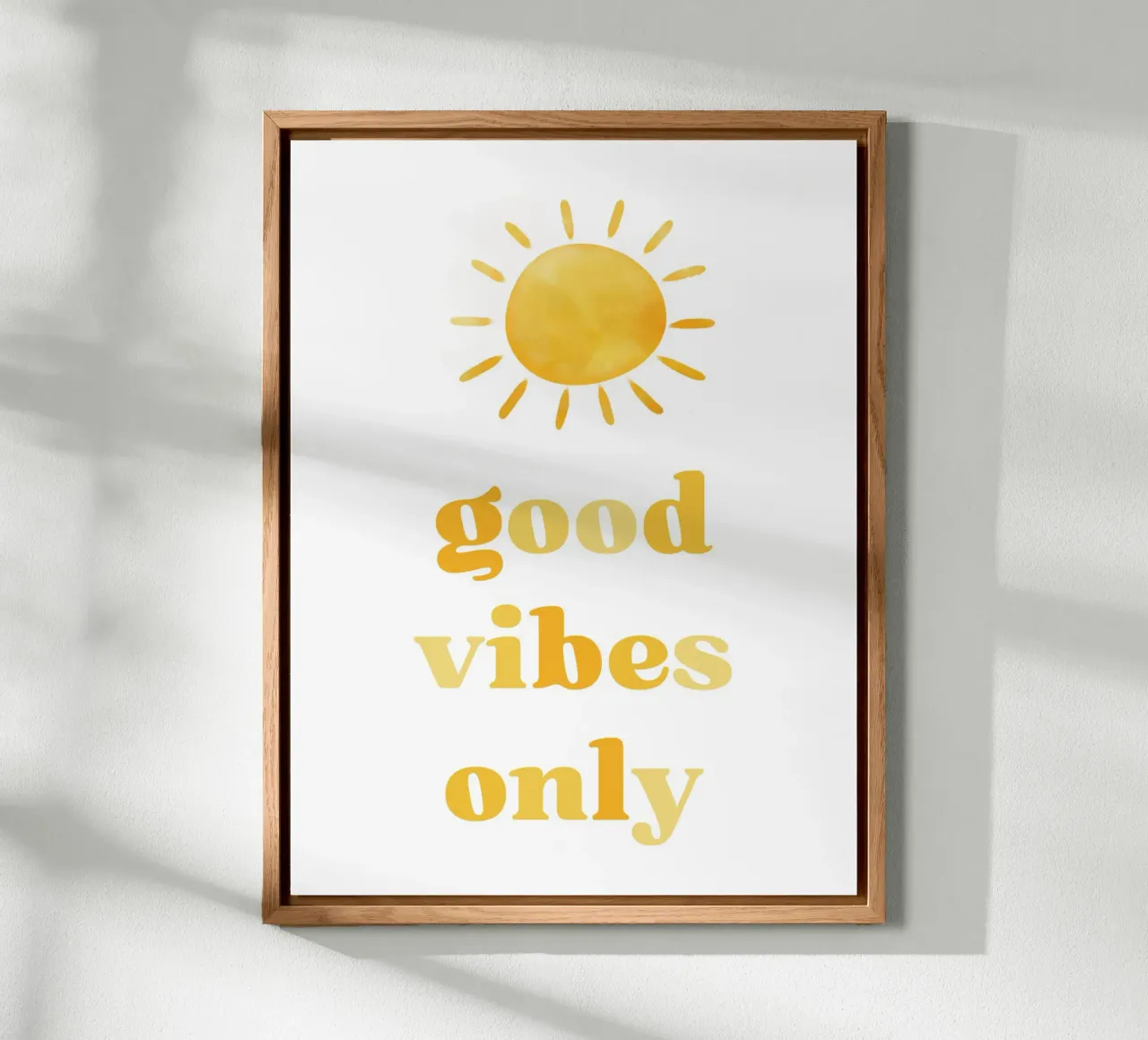 Good vibes only alluminio dibond da PinkCandyWalls