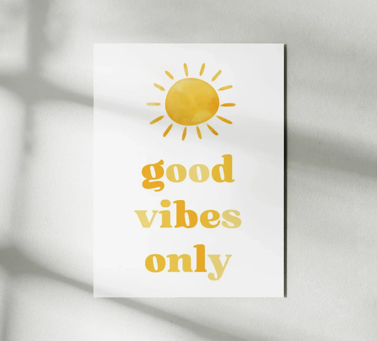 Good vibes only alluminio dibond da PinkCandyWalls